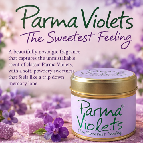 Parma Violets Scented Candle – The Sweetest Feeling!