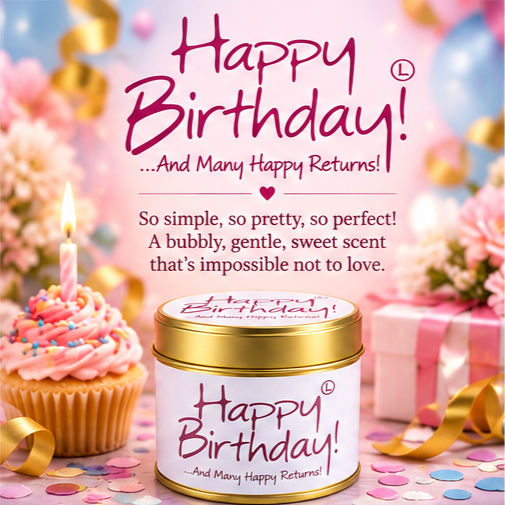 Happy Birthday Scented Candle