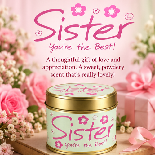 Sister Scented Candle – You're the Best!