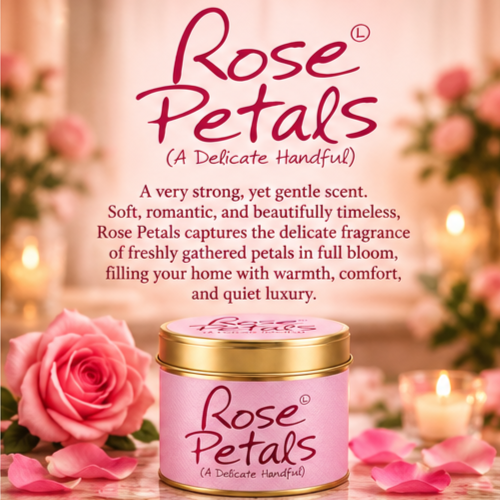 Rose Petals Scented Candle – A Delicate Handful