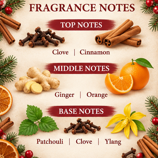 Christmas Spice Scented Candle – A Warm Blend of Cinnamon & Cloves!