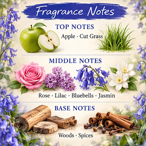 Bluebell Forest Scented Candle – Dew Drops on Your Shoes