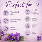 Parma Violets Scented Candle – The Sweetest Feeling!