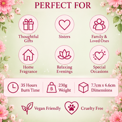 Sister Scented Candle – You're the Best!