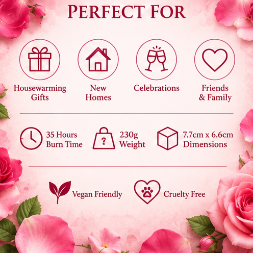 Rose Petals Scented Candle – A Delicate Handful
