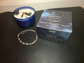 Taurus zodiac crystal candle gift