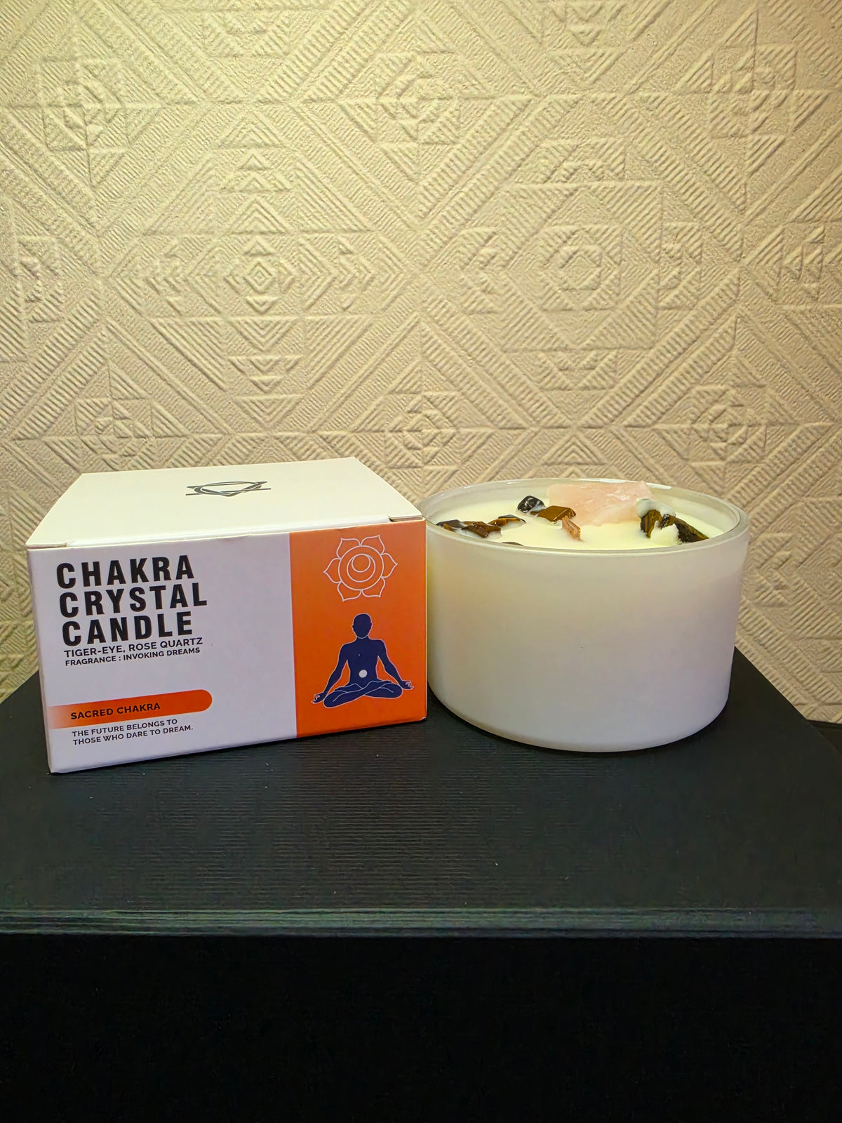 Ancient Wisdom Sacred Chakra Crystal Candle