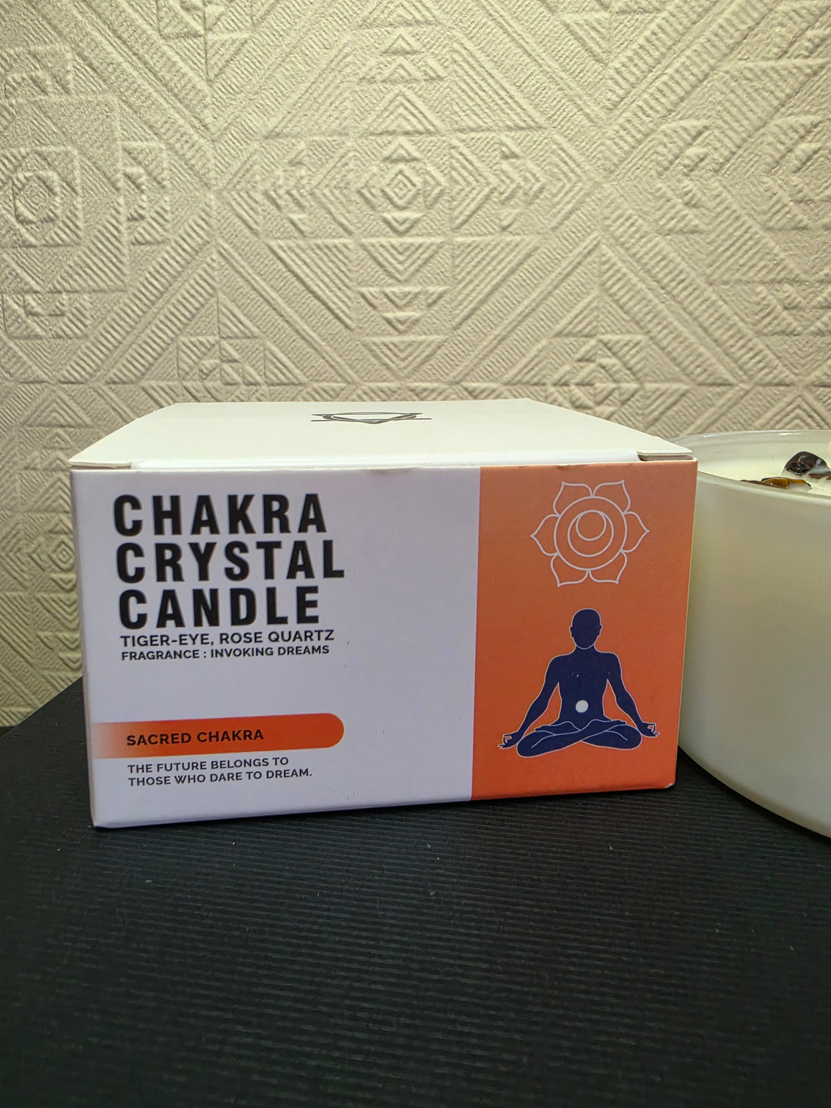 Ancient Wisdom Sacred Chakra Crystal Candle